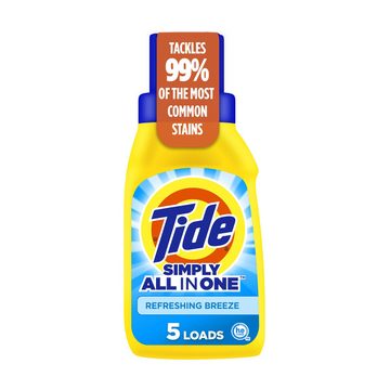 Tide Simply All-In-One Liquid Laundry Detergent, Refreshing Breeze Scent, 8 fl oz - 5 Loads