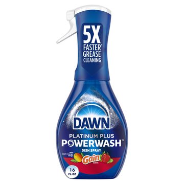 Dawn Powerwash Spray, Dish Soap, Dishwashing Liquid, Gain Apple Mango Tango, 1 Starter Kit, 16 Fl Oz