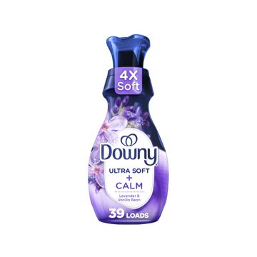 Downy CALM Fabric Softener Liquid, Lavender and Vanilla Bean scent, 26 fl oz, 39 Loads, 4X Freshness and Softness*