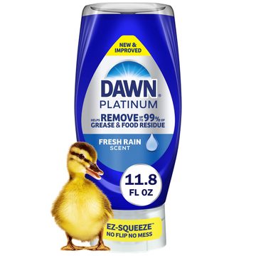 Dawn Platinum EZ Squueze Dish Soap, Dishwashing Liquid, Tough Grease Removal, Fresh Rain,