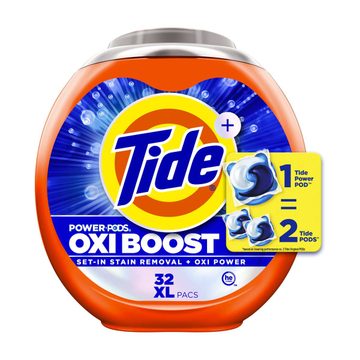 Tide Oxi Boost Power PODS Laundry Detergent Pods, 32 ct
