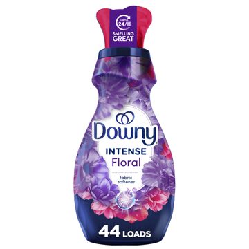 Downy Intense Fabric Softener Liquid, Floral Scent, 32 FL OZ, 44 loads, In-Wash Liquid Fabric Softener and Laundry Conditioner