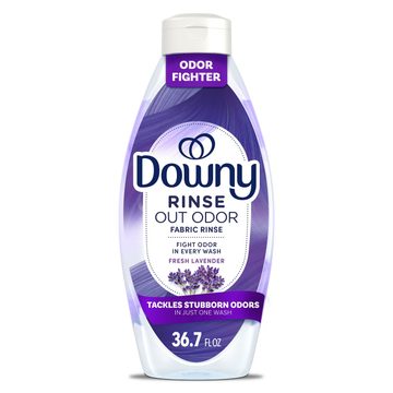 Downy Rinse Laundry Odor Remover, Fresh Lavender Scent, 36.7 FL OZ, Fabric Softener and Laundry Odor Removal Rinse
