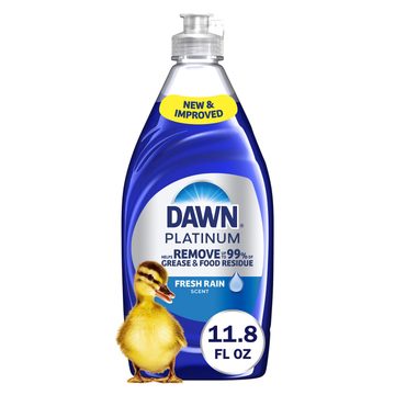 Dawn Platinum Dish Soap, Dishwashing Liquid, Tough Grease Removal, Fresh Rain, 11.8oz