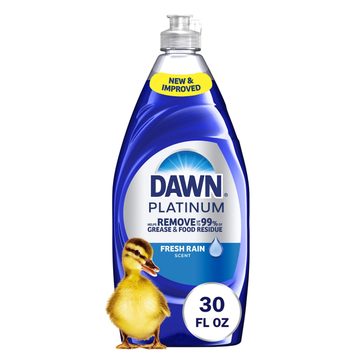 Dawn Platinum Dish Soap, Dishwashing Liquid, Tough Grease Removal, Fresh Rain, 30oz