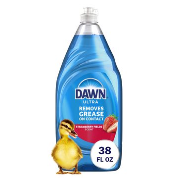Dawn Ultra Dish Soap, Dishwashing Liquid, Strawberry Fields, 38oz