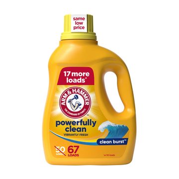 ARM & HAMMER Clean Burst, 67 Loads Liquid Laundry Detergent, 67 Fl oz