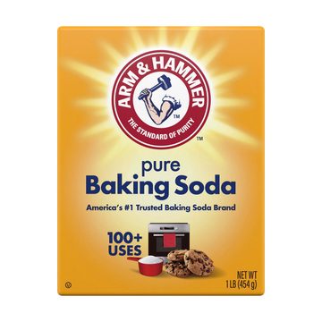ARM & HAMMER Baking Soda, Multi-Purpose 100% Pure Sodium Bicarbonate Powder for Cooking, Baking, Cleaning, Laundry, Deodorizing, DIY & More, 1 lb Box