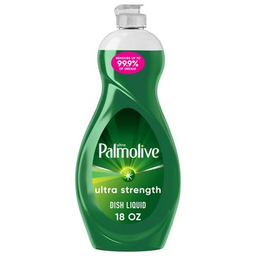 Palmolive Ultra Strength Liquid Dish Soap, Cuts Grease and Grime, No Soaking Needed, 18 fl oz Bottle