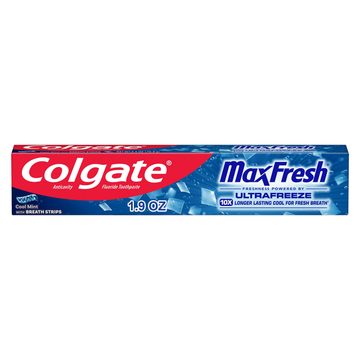 Colgate MaxFresh Cool Mint Toothpaste, Travel Toothpaste, 2.5 oz