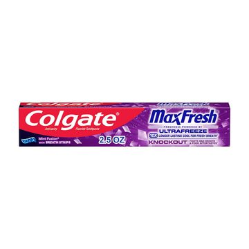 Colgate MaxFresh Toothpaste, Knockout Mint, 2.5 oz