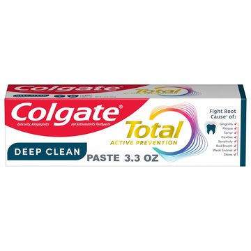 Colgate Total Active Prevention Deep Clean Toothpaste, Mint, 3.3 oz