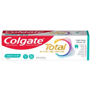 Colgate Total Active Prevention Fresh Mint Toothpaste, 3.3 oz
