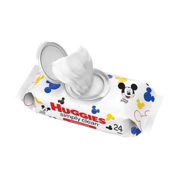 Huggies Simply Clean Unscented Baby Wipes, 24 ct