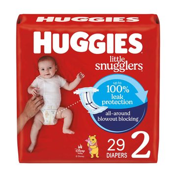 Huggies Little Snugglers Baby Diapers, Size 2 (12-18 lbs), 29 ct