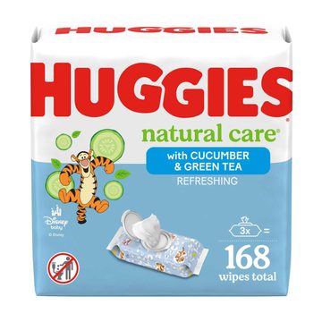 Huggies Natural Care Refreshing Baby Wipes, Cucumber & Green Tea, 3 pk