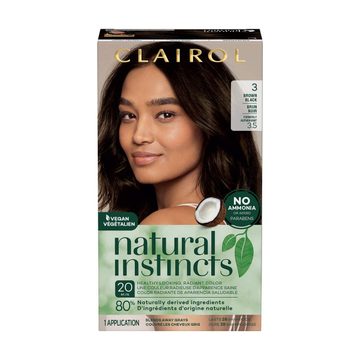 Clairol Natural Instincts Hair Color, 3 Brown Black