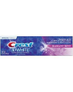 Crest 3D White, Whitening Toothpaste Radiant Mint, 4.1 oz