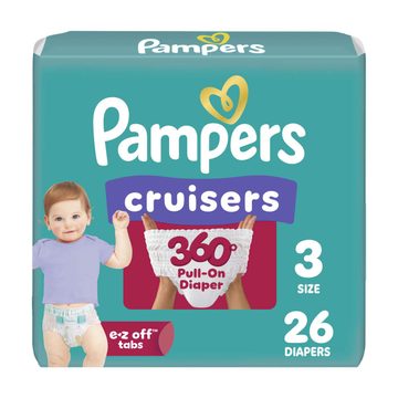 Pampers Cruisers 360 Pull-On Diapers, Size 3, 26 ct