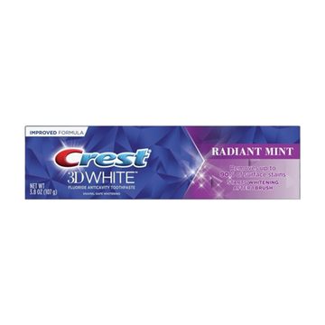 Crest 3D White Radiant Mint Whitening Toothpaste, 3.8 oz