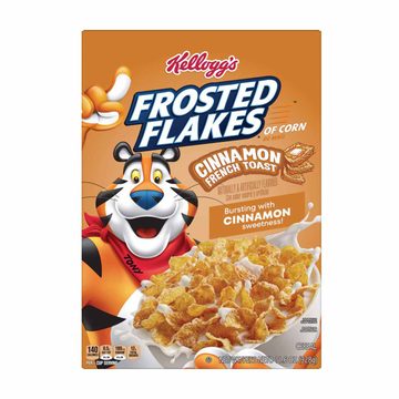Kellogg's Frosted Flakes Breakfast Cereal, Kids Cereal, Family Breakfast, Cinnamon French Toast, 11.6 oz