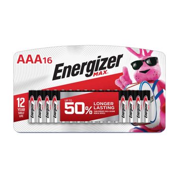 Energizer MAX AAA Batteries (16 Pack), Triple A Alkaline Batteries