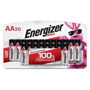 Energizer MAX AA Alkaline Batteries, 20 ct