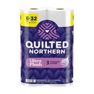 Quilted Northern Ultra Plush Toilet Paper, 3-Ply Mega Rolls, 8 ct