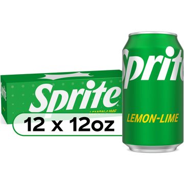 Sprite Lemon-Lime Caffeine Free Soda Soft Drink Fridge Pack Cans, 12 fl oz, 12 Pack