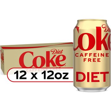 Diet Coke Caffeine-Free Soda Soft Drink Fridge Pack Cans, 12 fl oz, 12 Pack
