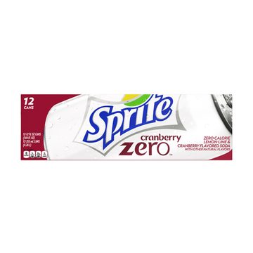 Sprite Zero Cranberry Cans, 12 fl oz, 12 Pack