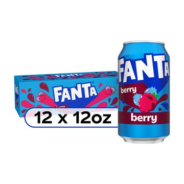 Fanta Berry Soda Soft Drink Fridge Pack, 12 fl oz Cans, 12 pk