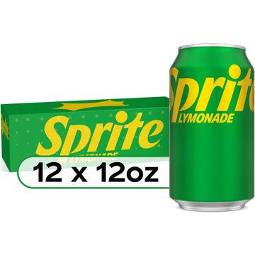 Sprite Lymonade Caffeine Free Soda Soft Drink Fridge Pack Cans, 12 fl oz, 12 Pack