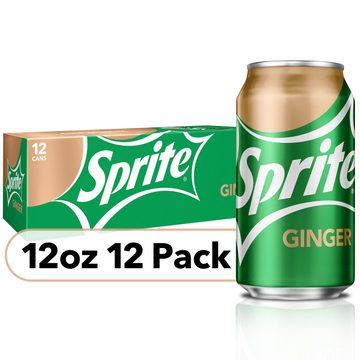 Sprite Ginger, Lemon-Lime and Ginger Flavored Soda Pop Soft Drink, Fridgepack, 12 fl oz, 12 Pack