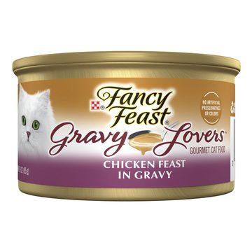 Purina Fancy Feast Gravy Lovers Chicken Feast in Gravy Grilled Gourmet Cat Food in Wet Cat Food Gravy