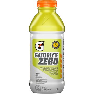 Gatorade Gatorlyte Zero Sugar Electrolyte Beverage Lemon Lime 20 Fl Oz