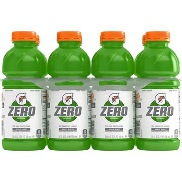 Gatorade Zero Zero Sugar Thirst Quencher Apple Burst 20 Fl Oz, 8 Count