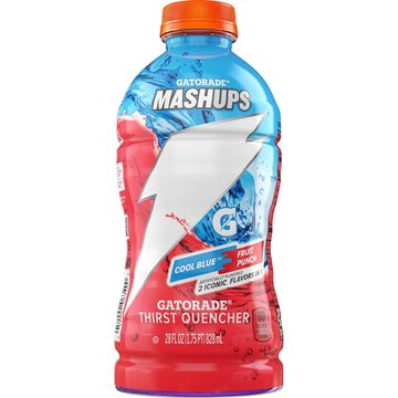 Gatorade Mashups Thirst Quencher Cool Blue Fruit Punch Artificially Flavored 28 Fl Oz