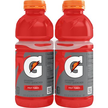 Gatorade Thirst Quencher Fruit Punch Natural Flavor 20 Fl Oz, 4 Count