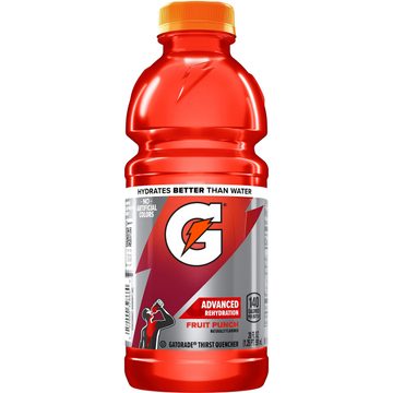Gatorade Thirst Quencher Fruit Punch Naturally Flavored 20 Fl Oz