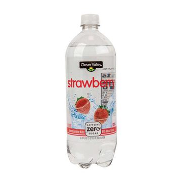 Clover Valley Strawberry Sparkling Water, 1 Liter