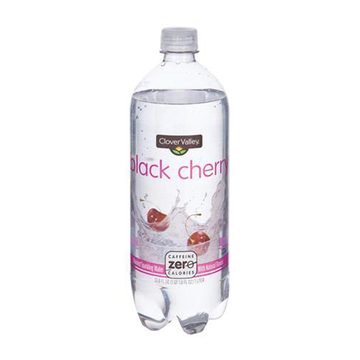 Clover Valley Black Cherry Sparkling Water, 1 Liter