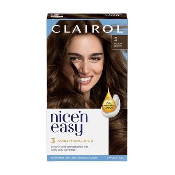 Clairol Nice 'n Easy Permanent Hair Color, 5 Medium Brown, 1 ct