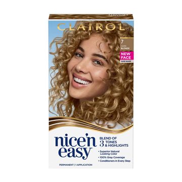 Clairol Nice'n Easy Permanent Hair Color Kit, 7 Dark Blonde