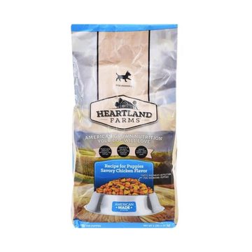 Heartland Farms Dry Dog Food, Savory Chicken Flavor, Puppies, 4 lb