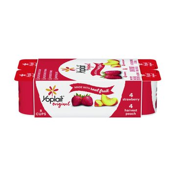 Yoplait Fridgepack Strawberry Peach 48 oz, 8 pk