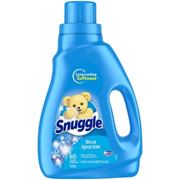 Snuggle Fabric Softener Liquid, Blue Sparkle, 50 Ounce, 60 Loads