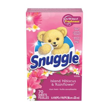 Snuggle Fabric Softener Dryer Sheets, Island Hibiscus & Rainflower, 70 Count