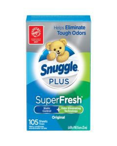 Snuggle Plus, SuperFresh Original Fabric Conditioner Dryer Sheets, 105 ct