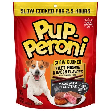 Pup-Peroni Filet Mignon & Bacon Flavor Dog Treats, 16 Oz. Bag